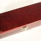 Trudeau Wine Collar Thermometer Burgundy Wooden Box L002316