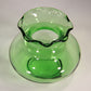 Anchor Hocking Vintage Emerald Green Glass Ruffled Rim Small Vase L002422