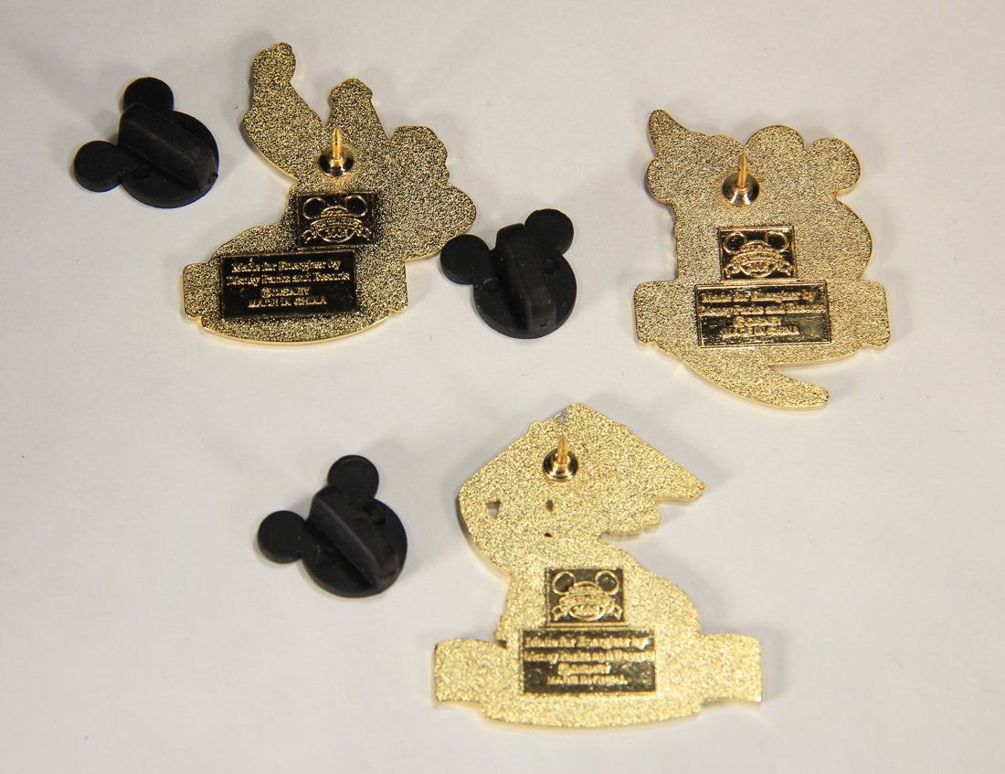 Disney 2005 Happiest Celebration On Earth 3 Lapel Pins Set Peter Pan Mickey Mouse Goofy L002538