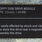 Dell Laptop Latitude 3.5" 1.44MB Floppy Disk Drive Module PN: 10NRV-A00 L002539