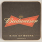 Budweiser Beer Coaster King Of Beers Anheuser-Busch USA ENG L002551