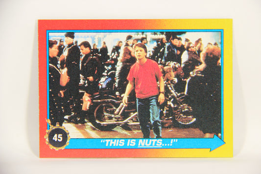 Back To The Future II 1989 Trading Card #45 This Is Nuts L002734