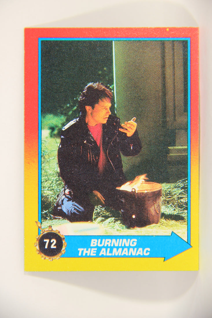 Back To The Future II 1989 Trading Card #72 Burning The Almanac L002752
