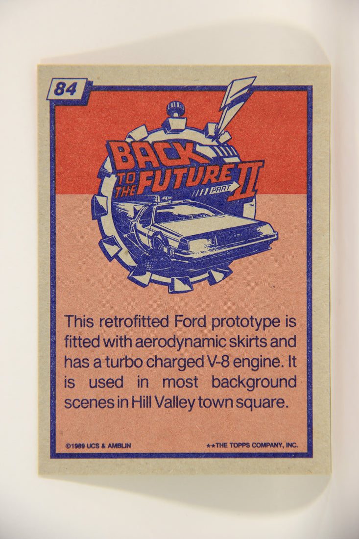 Back To The Future II 1989 Trading Card #84 Retrofitted Ford Prototype L002759