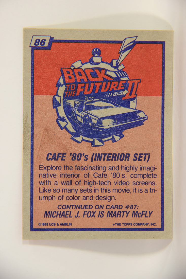 Back To The Future II 1989 Trading Card #86 Cafe '80's Interior Set L002761