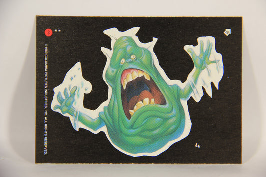 Ghostbusters II 1989 Trading Card Sticker #3 Slimer Surprised L002816