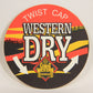 Western Dry Beer Coaster By Great Western Brewery Canada Saskatchewan ENG L003131