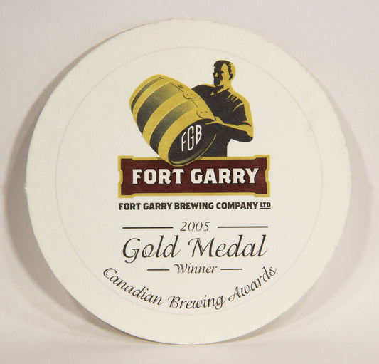 Fort Garry Beer Coaster 2005 Gold Medal Canada Winnipeg Manitoba ENG L003134