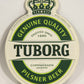 Tuborg Beer Coaster Genuine Quality Pilsner Beer Denmark Copenhagen ENG L003136