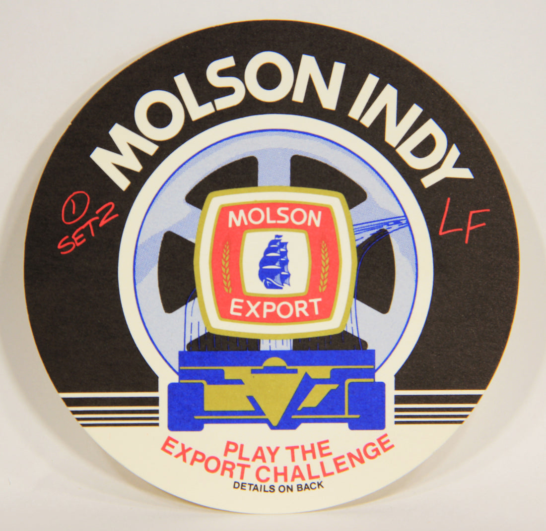 Molson Export Beer Coaster Molson Indy Play The Export Challenge Canada ENG L003140