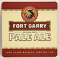 Fort Garry Pale Ale - Dark Ale Beer Coaster Canada Manitoba Winnipeg ENG L003141