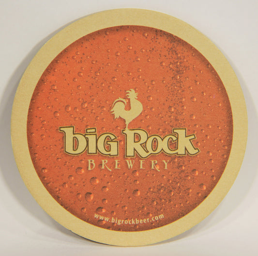 Big Rock Brewery Beer Coaster Canada Calgary Alberta ENG Rooster Logo L003143