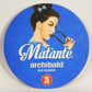 Matante Beer Coaster Archibald Brewery Canada Québec FR Pin-Up Logo L003144