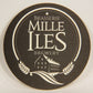 Milles Iles Brewery Beer Coaster Canada Québec FR-ENG Heritage Building Logo L003145