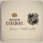 Molson Canadian Beer Coaster 2017 NHL Official Beer Canada Montreal FR L003148