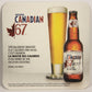 Molson Canadian 67 Beer Coaster Low Calorie Explained Beer Canada Mtl. FR L003149