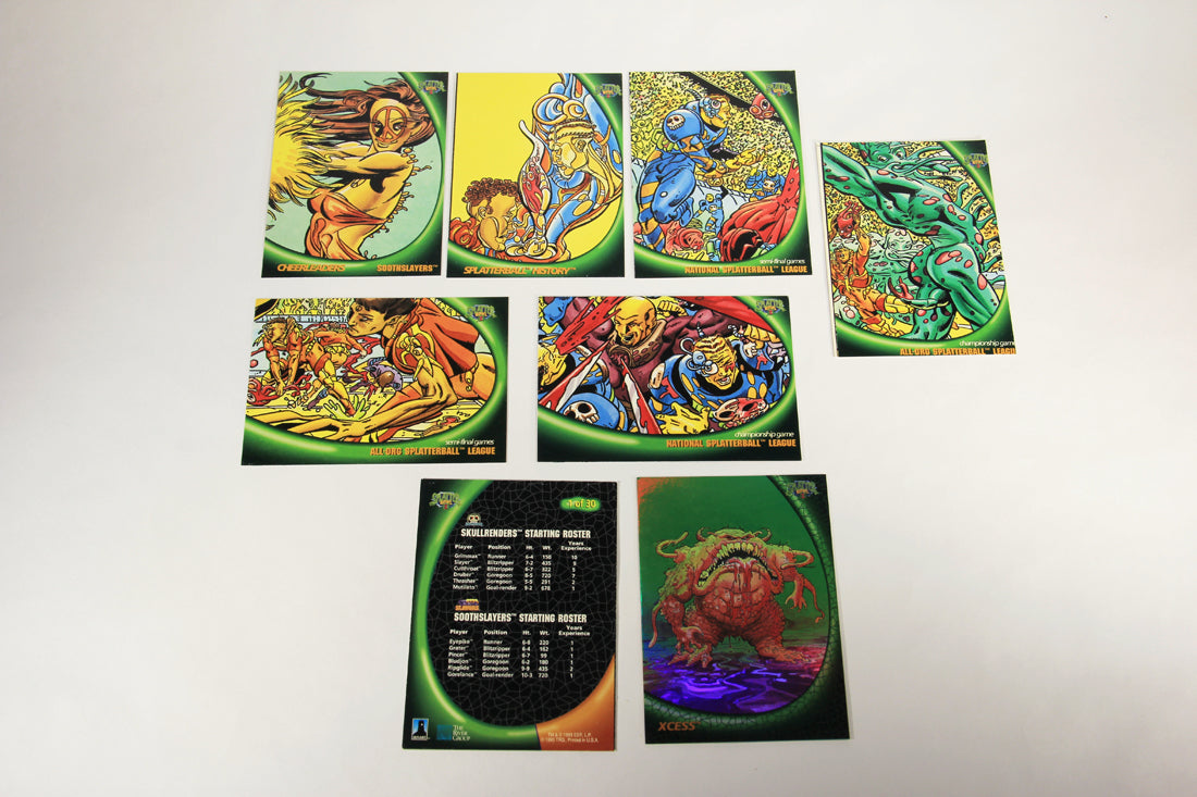 Splatter Bowl 1993 Serie 1 Preview Card Set Tin Box Limited Edition ENG L003818