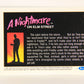 A Nightmare On Elm Street 1991 Trading Card #3 The Calm Before The Storm L004166