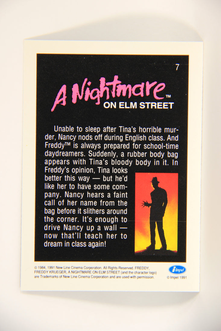 A Nightmare On Elm Street 1991 Trading Card #7 A Rubber Body Bag L004170