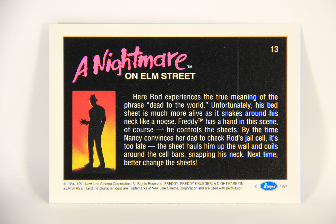 A Nightmare On Elm Street 1991 Trading Card #13 Dead To The World L004176
