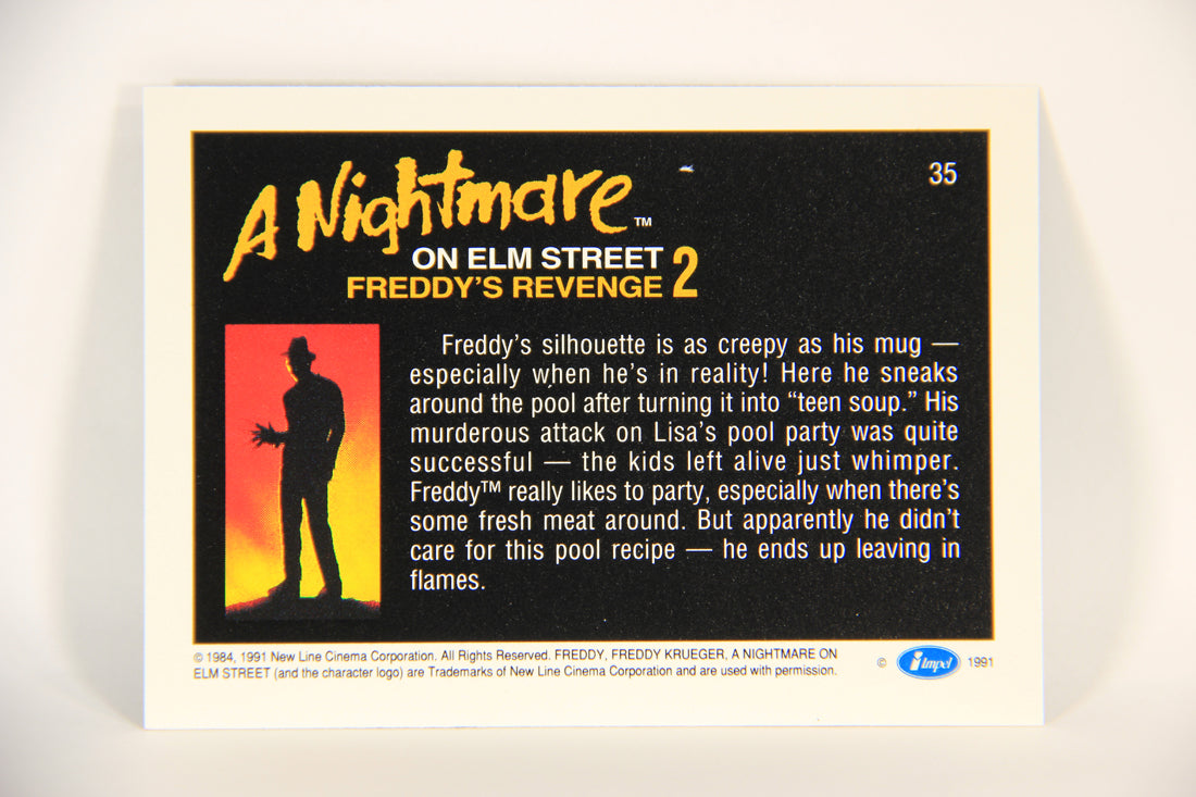 A Nightmare On Elm Street 1991 Trading Card #35 Freddy's Silhouette L004198