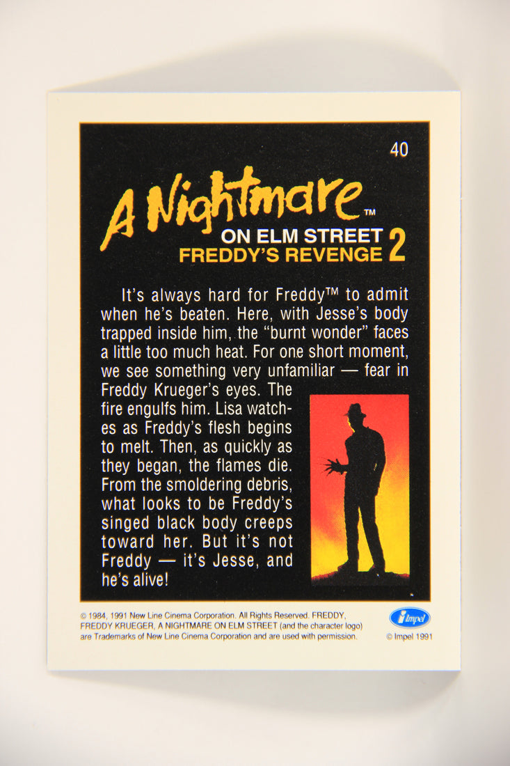 A Nightmare On Elm Street 1991 Trading Card #40 The Burnt Wonder L004203