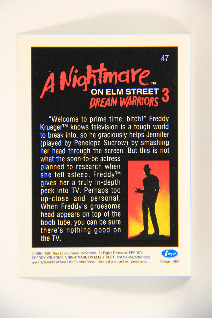 A Nightmare On Elm Street 1991 Trading Card #47 Welcome To Prime Time L004210