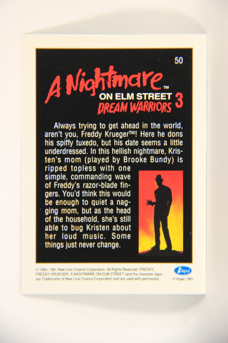 A Nightmare On Elm Street 1991 Trading Card #50 Freddy In Tuxedo L004213