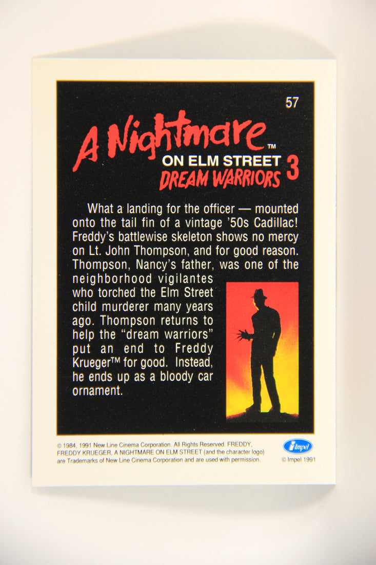 A Nightmare On Elm Street 1991 Trading Card #57 A Bloody Car Ornament L004220