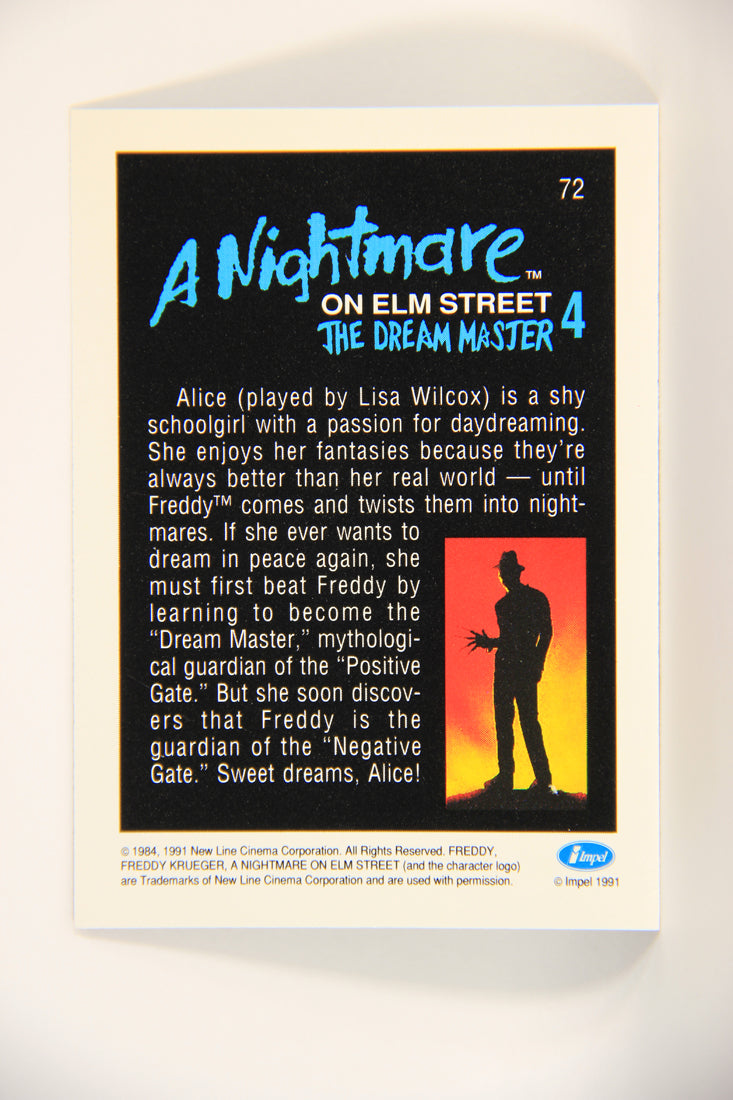 A Nightmare On Elm Street 1991 Trading Card #72 Alice Played By Lisa Wilcox L004235