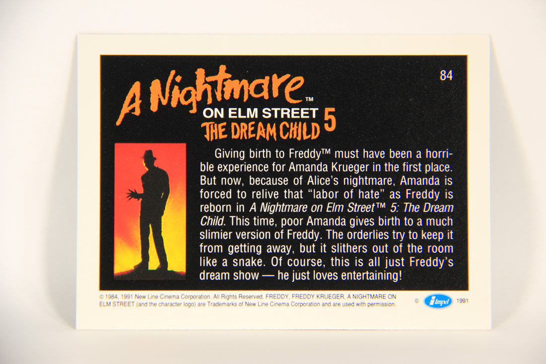 A Nightmare On Elm Street 1991 Trading Card #84 Freddy Is Reborn L004247