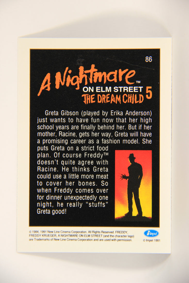 A Nightmare On Elm Street 1991 Trading Card #86 Erika Anderson As Greta Gibson L004249