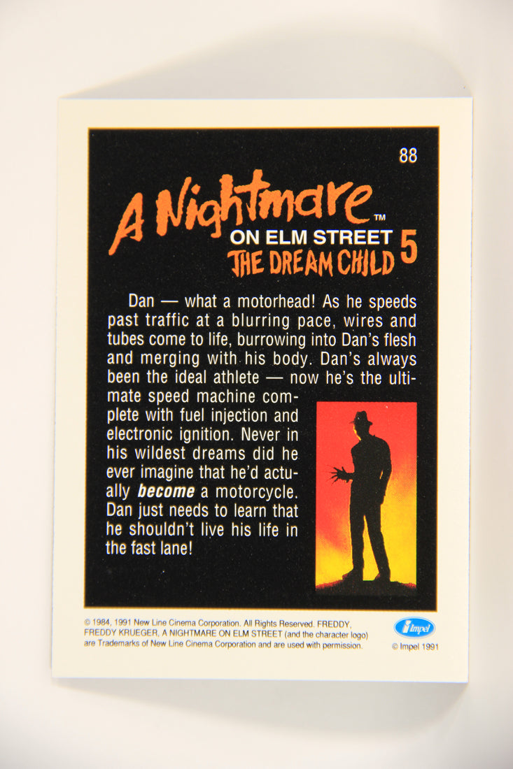 A Nightmare On Elm Street 1991 Trading Card #88 Dan Become A Motorcycle L004251