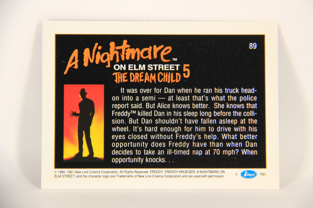 A Nightmare On Elm Street 1991 Trading Card #89 It Was Over For Dan L004252