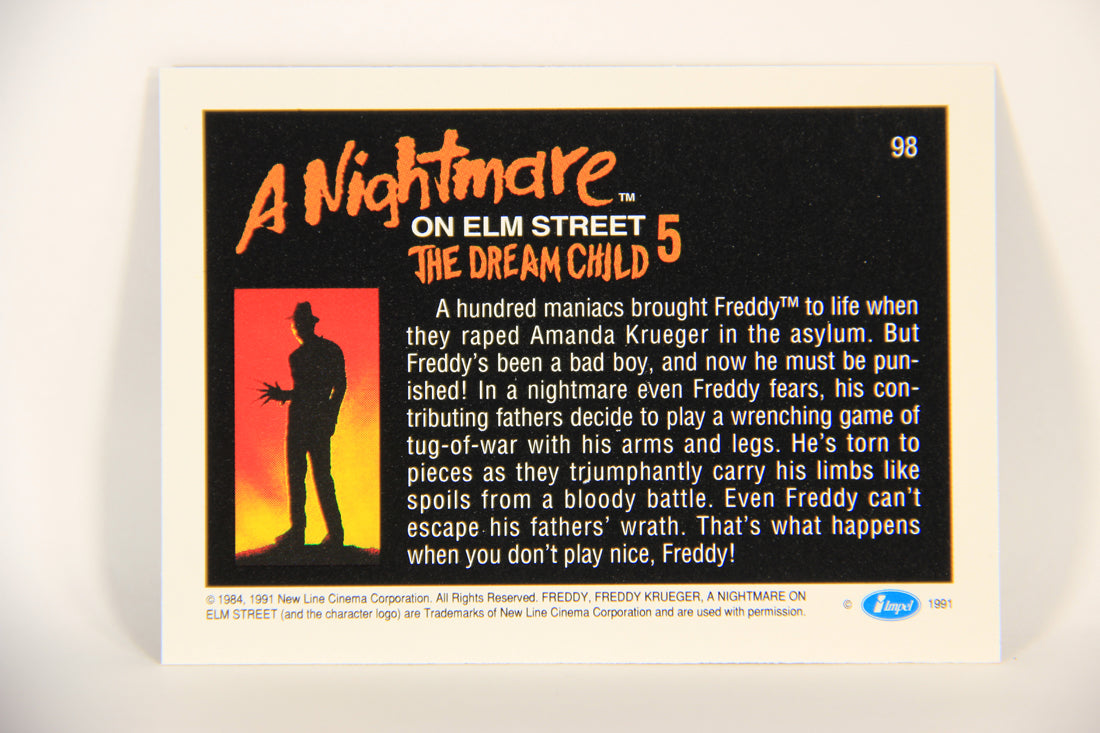 A Nightmare On Elm Street 1991 Trading Card #98 A Hundred Maniacs L004261