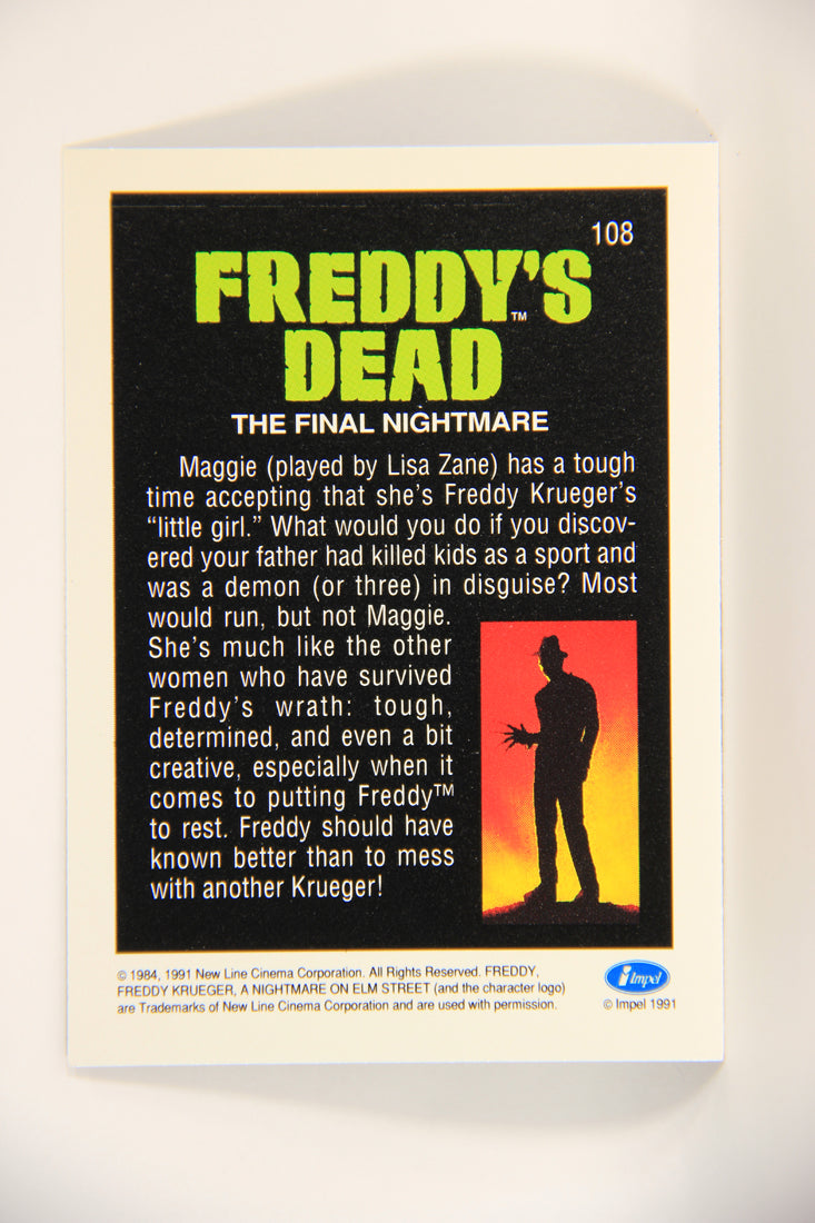 A Nightmare On Elm Street 1991 Trading Card #108 Lisa Zane As Maggie L004271