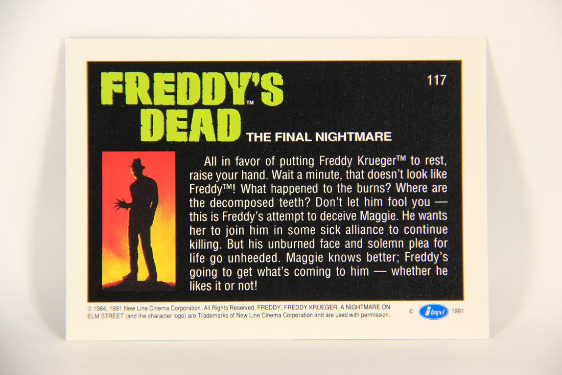 A Nightmare On Elm Street 1991 Trading Card #117 Unburned Face L004280