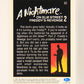 A Nightmare On Elm Street 1991 Trading Card #S2 Parakeet Bird Model L004285