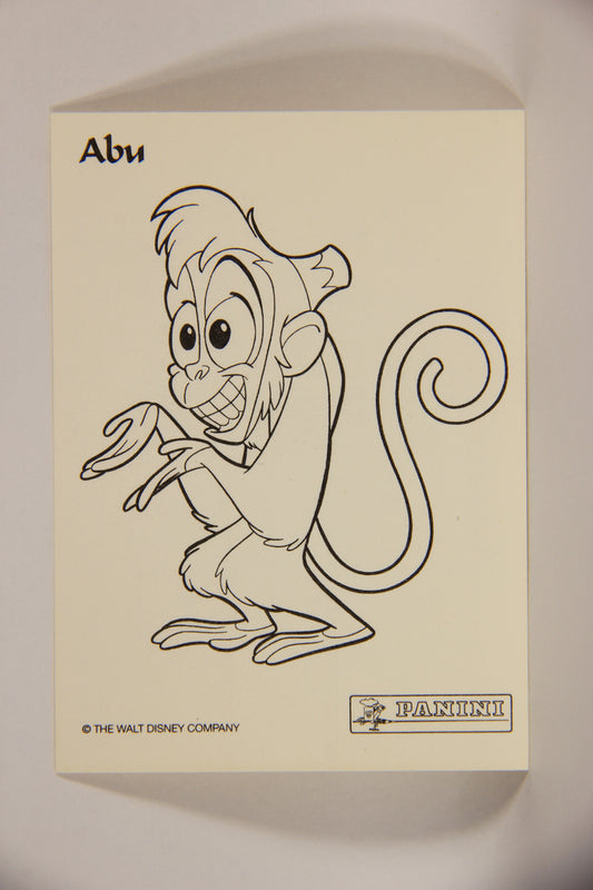 Aladdin 1993 Trading Card #4 Abu Which One Is Different FRENCH Color-In Panini L004397