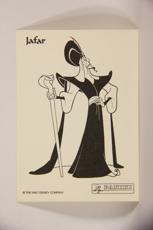 Aladdin 1993 Trading Card #6 Jafar Connect The Dots FRENCH Color-In Panini L004399