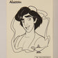 Aladdin 1993 Trading Card #10 Aladdin Hidden Word FRENCH Color-In Panini L004403