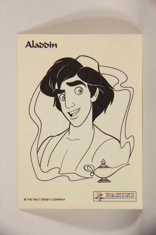 Aladdin 1993 Trading Card #10 Aladdin Hidden Word FRENCH Color-In Panini L004403