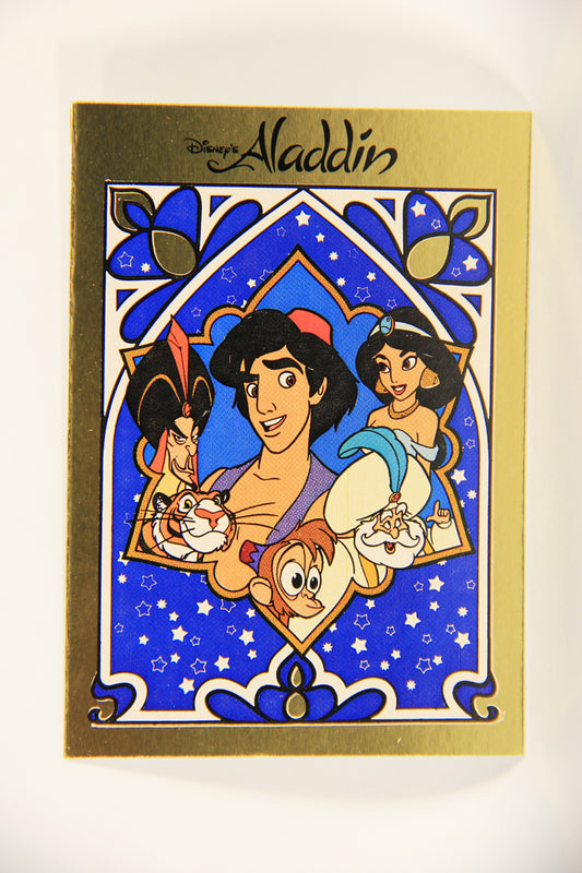 Aladdin 1993 Sticker Card #9 Aladdin And Friends FR-ENG Panini L004405