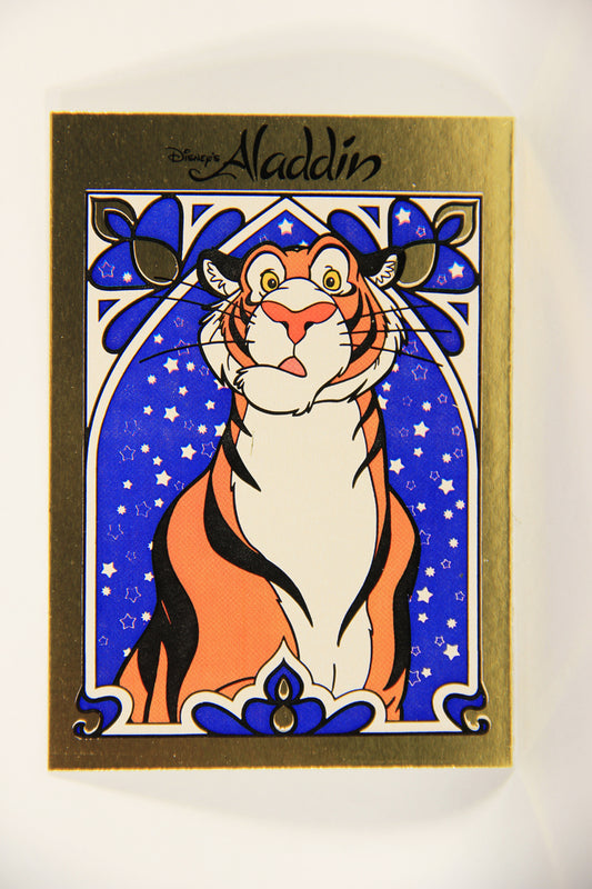 Aladdin 1993 Sticker Card #8 Rajah FR-ENG Panini L004406