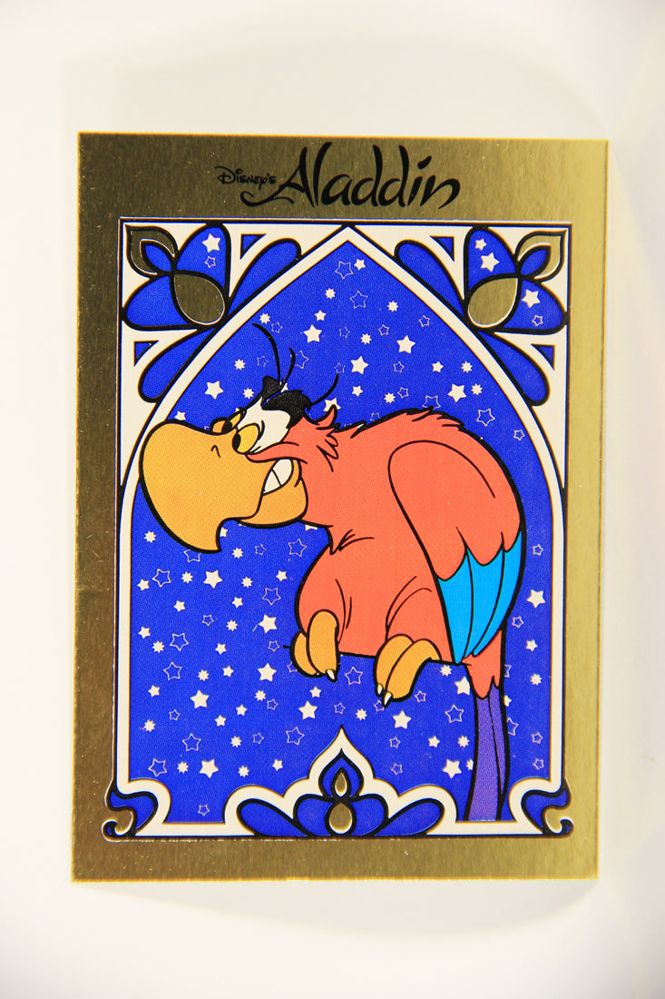 Aladdin 1993 Sticker Card #7 Iago FR-ENG Panini L004407