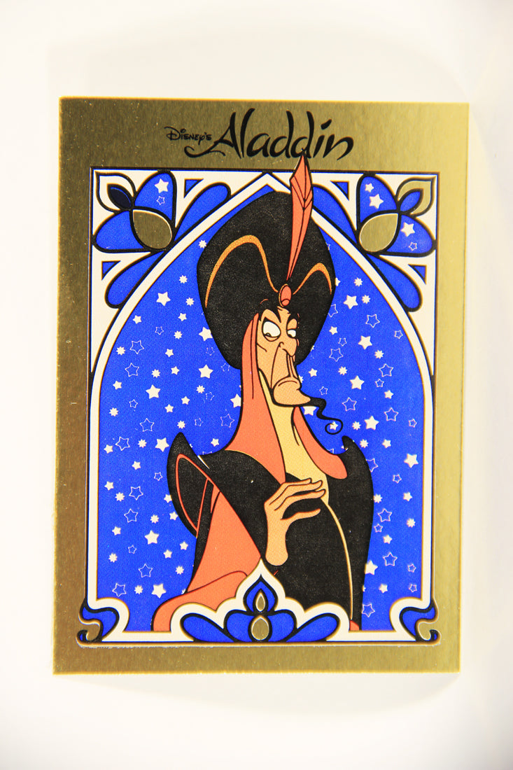 Aladdin 1993 Sticker Card #5 Jafar FR-ENG Panini L004409