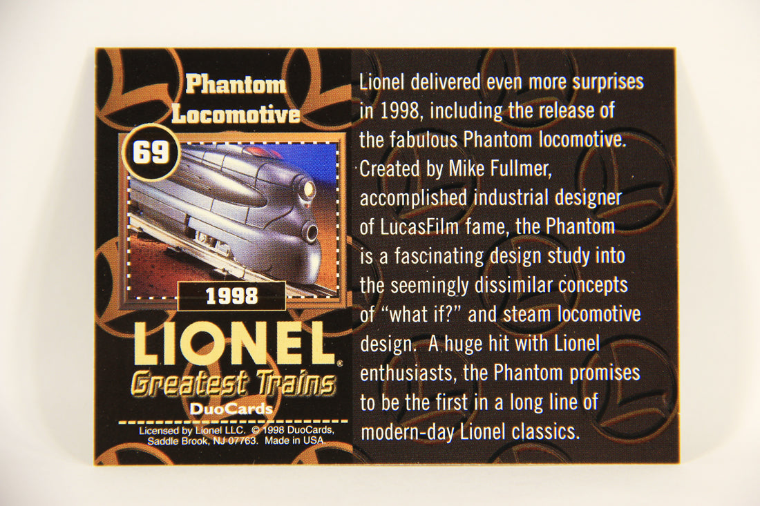 Lionel Greatest Trains 1998 Trading Card #69 - 1998 Phantom Locomotive ENG L004516