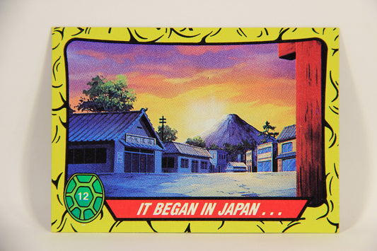 Teenage Mutant Ninja Turtles 1989 Trading Card #12 It Began In Japan ENG L004597