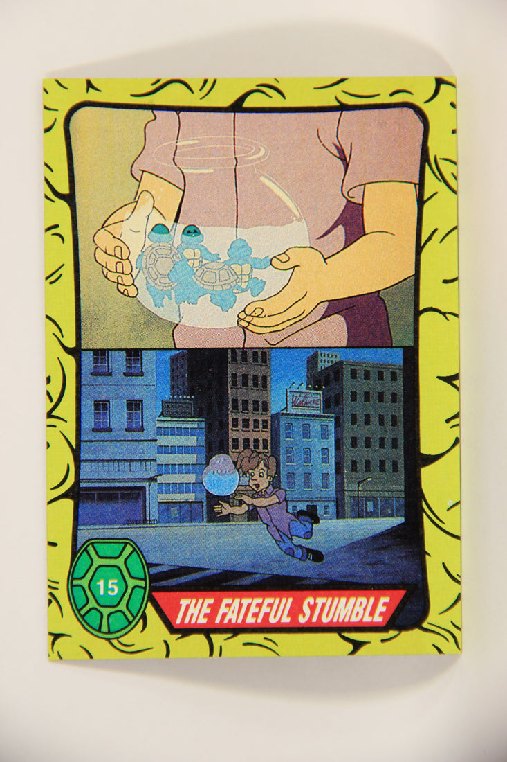 Teenage Mutant Ninja Turtles 1989 Trading Card #15 The Fateful Stumble ENG L004600