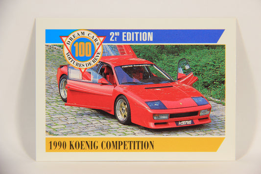 Dream Cars 2nd Edition 1992 Trading Card #2 - 1990 Koenig Competition L004623